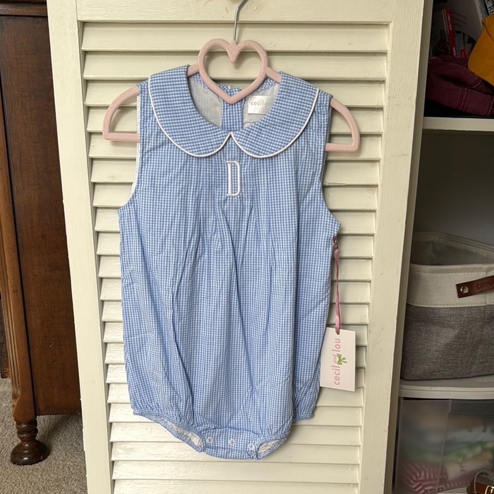 NWT Cecil and Lou Monogrammed Bubble